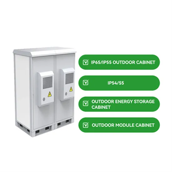 Outdoor solar panels on-site energy large batteries